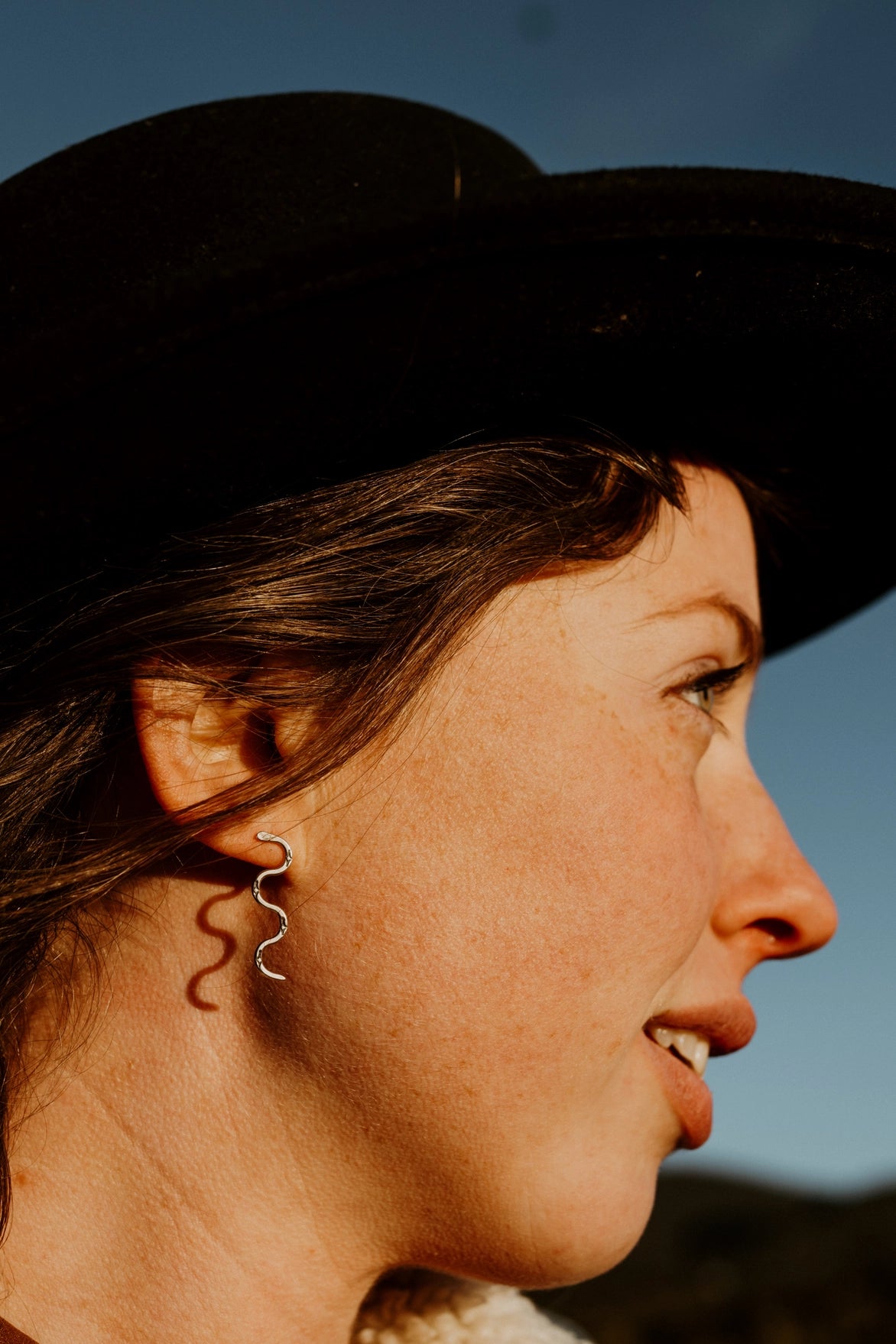 Silver Snake Earrings – Solid Sterling Serpent Studs for Bold Style