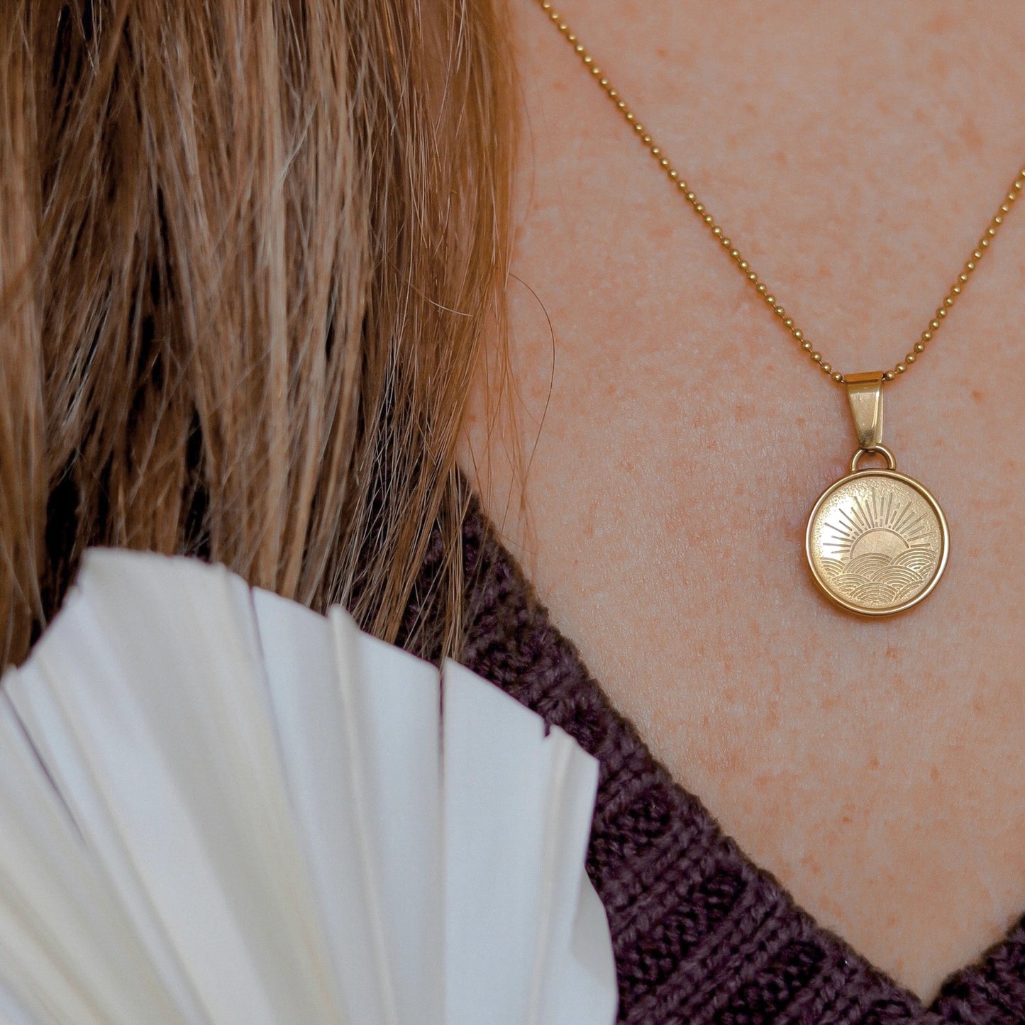 Sun Necklace – Soleil Gold Pendant Symbolizing Light & Energy