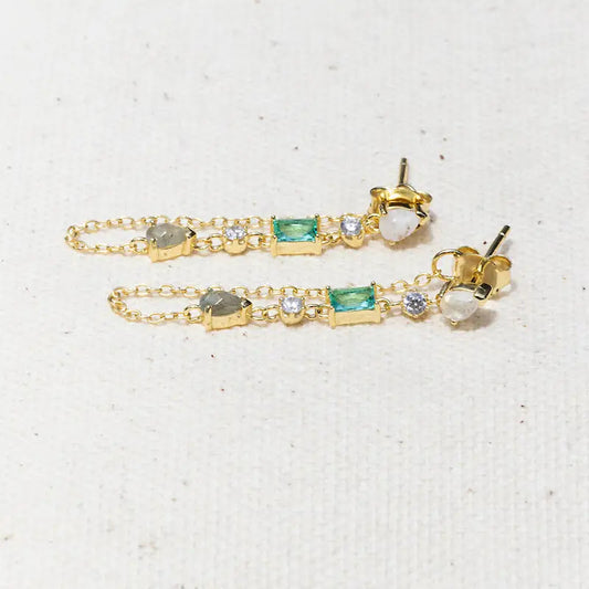 Droplet Earrings- Paraiba