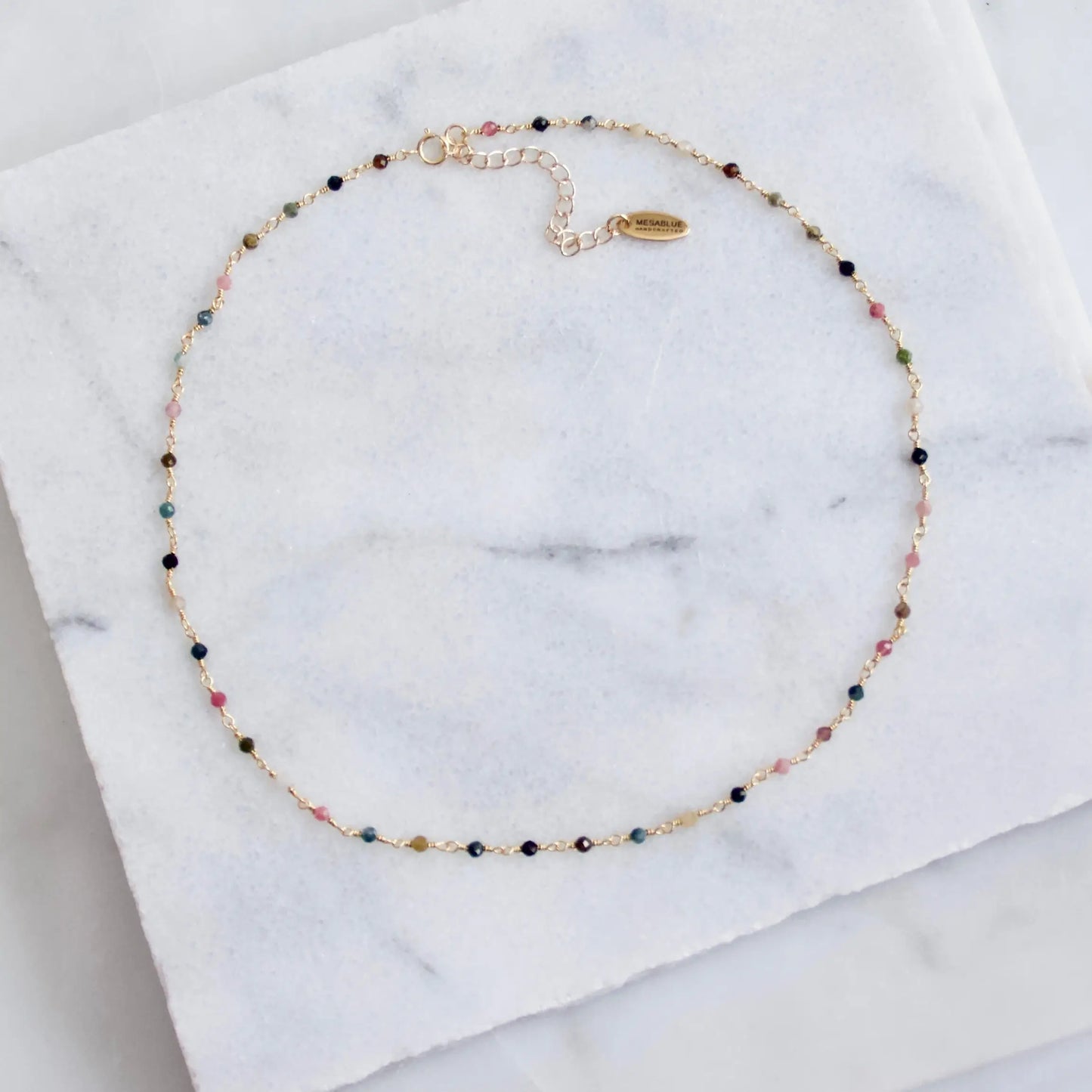 Tourmaline Choker Necklace – Genuine Crystal for Protection & Balance