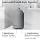 Essential Oil Diffuser Aromatherapy Diffuser - 100Ml Ceramic Ultrasonic Cool Mist Stone Diffuser, with Waterless Auto Shut-Off Protection, 4 Timer Setting &7 Colors Led Light for Home Office
