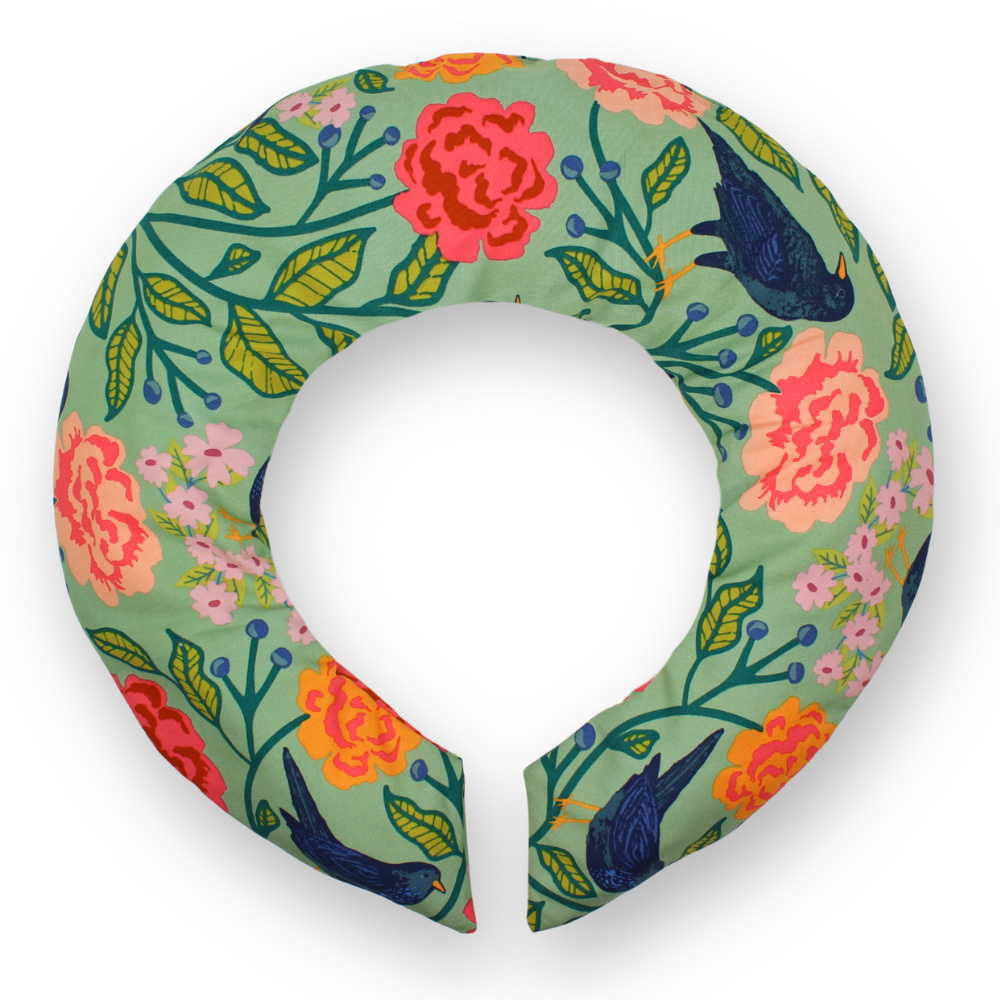 Lavender Neck Wrap, Cream Floral