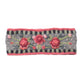 Aubrey Headband - Hand Knit Wool Floral Embroidery: Petal