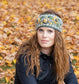Aubrey Headband - Hand Knit Wool Floral Embroidery: Petal
