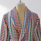 Kikoya shawl collar robe detail