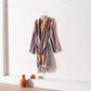 Pompom Bathrobe Handloom Turkish Cotton Resort Heavy Luxury: S-M