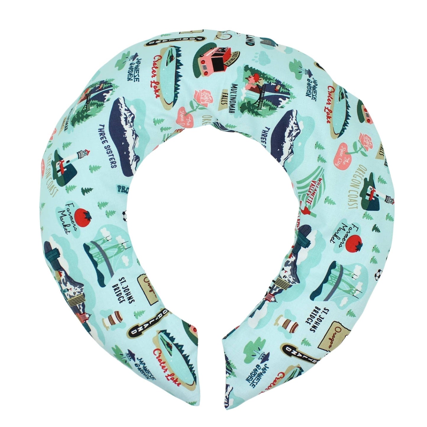 Lavender Neck Wrap, Cream Floral
