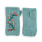 Mathilde Wool Handwarmers with Floral Embroidery: Mulberry