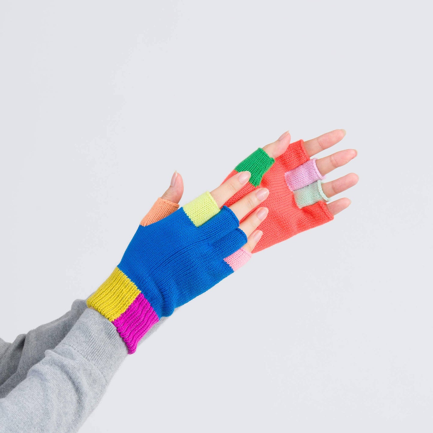Rainbow Fingerless Gloves