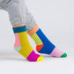 Mismatched Rainbow House Socks