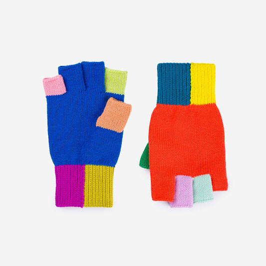 Rainbow Fingerless Gloves