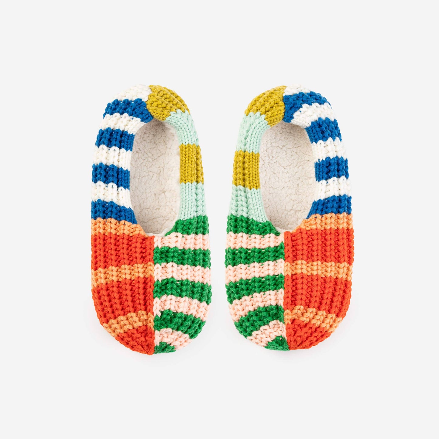 Patchwork Stripe Slippers