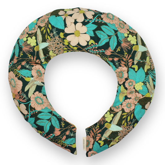 Lavender Neck Wrap, Cream Floral
