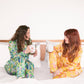 Emerald & Marigold Silky Pajama Set