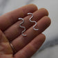 Solid Silver Snake Earrings
