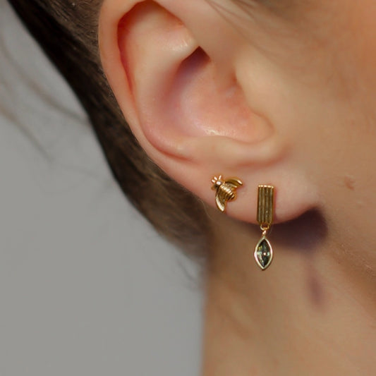 Bee Shaped Stud Earrings