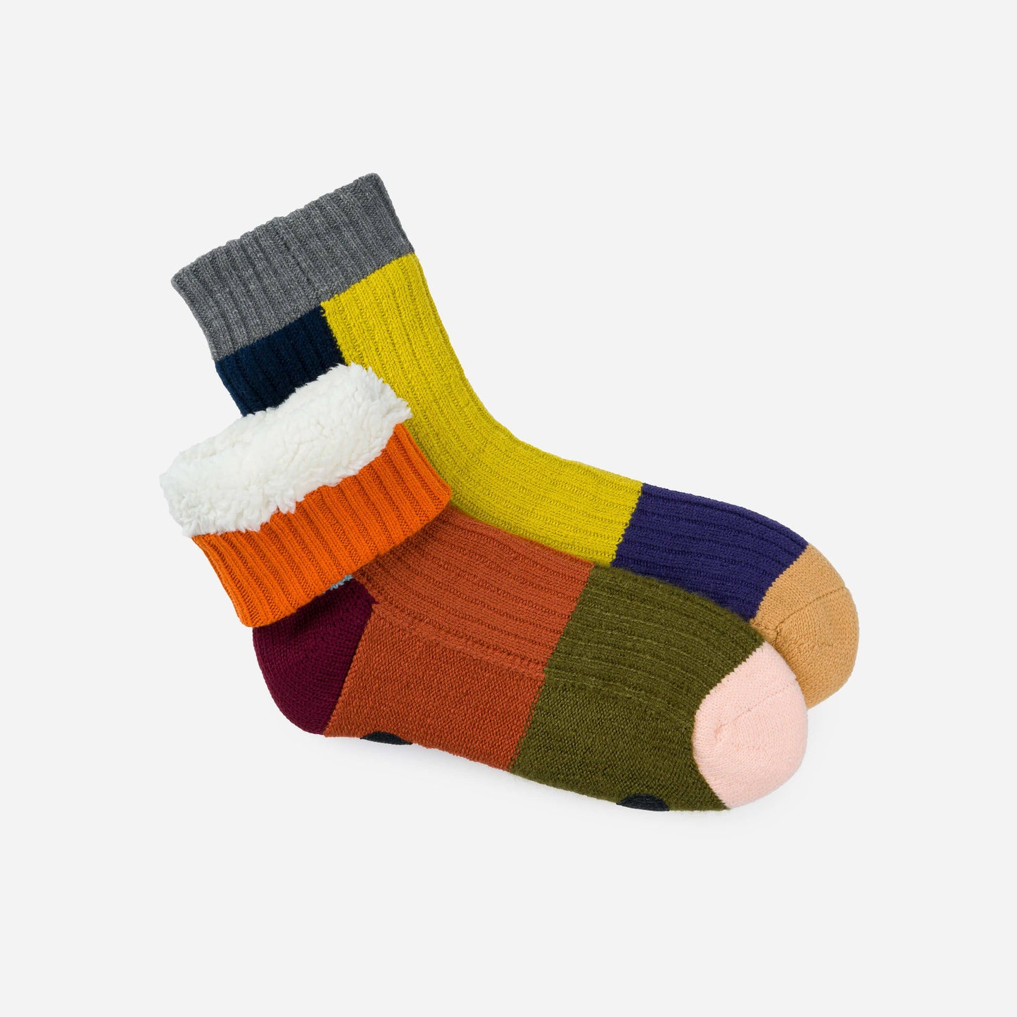 Mismatched Rainbow House Socks