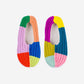 Mismatched Rainbow Slippers