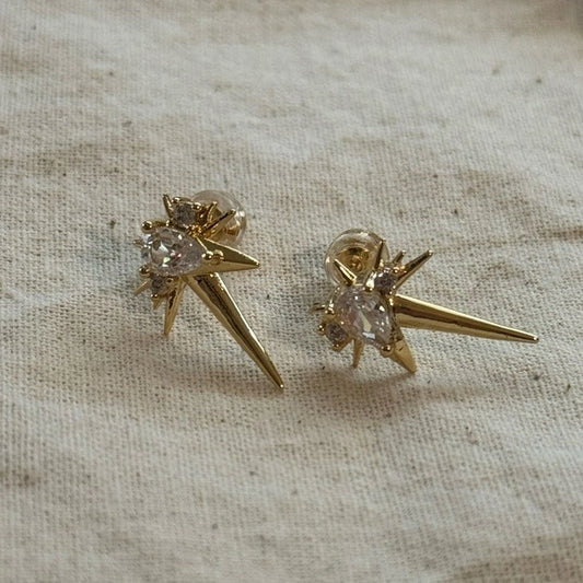 Armored Spiked Stud Earrings By Tramps + Thieves