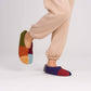 Mismatched Rainbow Slippers