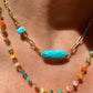 Neon Rainbow Opal Necklace - Bestseller