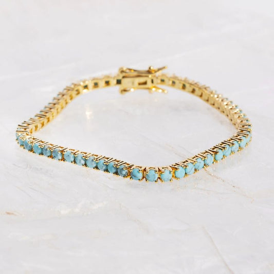 Tennis Bracelet- Turquoise