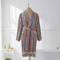 Kikoya Turkish cotton pompom robe