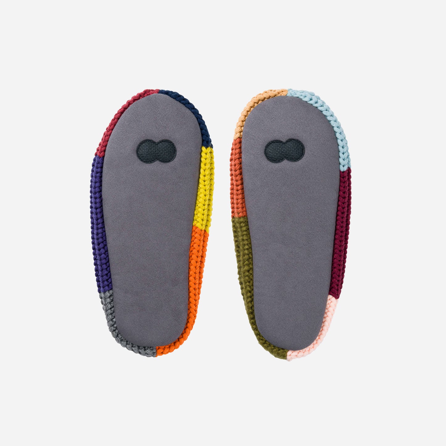 Mismatched Rainbow Slippers