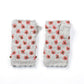 Anaya Handwarmers – Wool Knit with Floral Embroidery: Faded Denim