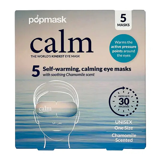 Calm Self-Warming Chamomile Scented Sleep Masks (5 pack)