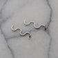 Solid Silver Snake Earrings