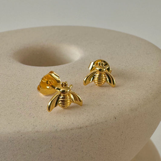Bee Shaped Stud Earrings