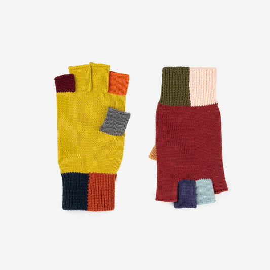 Rainbow Fingerless Gloves