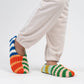 Patchwork Stripe Slippers