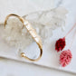 Wire Wrapped Quartz Crystal Bracelet