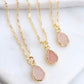 Druzy Teardrop Necklace