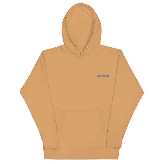 Love More Embroidered Unisex Hoodie
