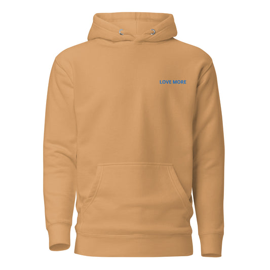 Love More Embroidered Unisex Hoodie